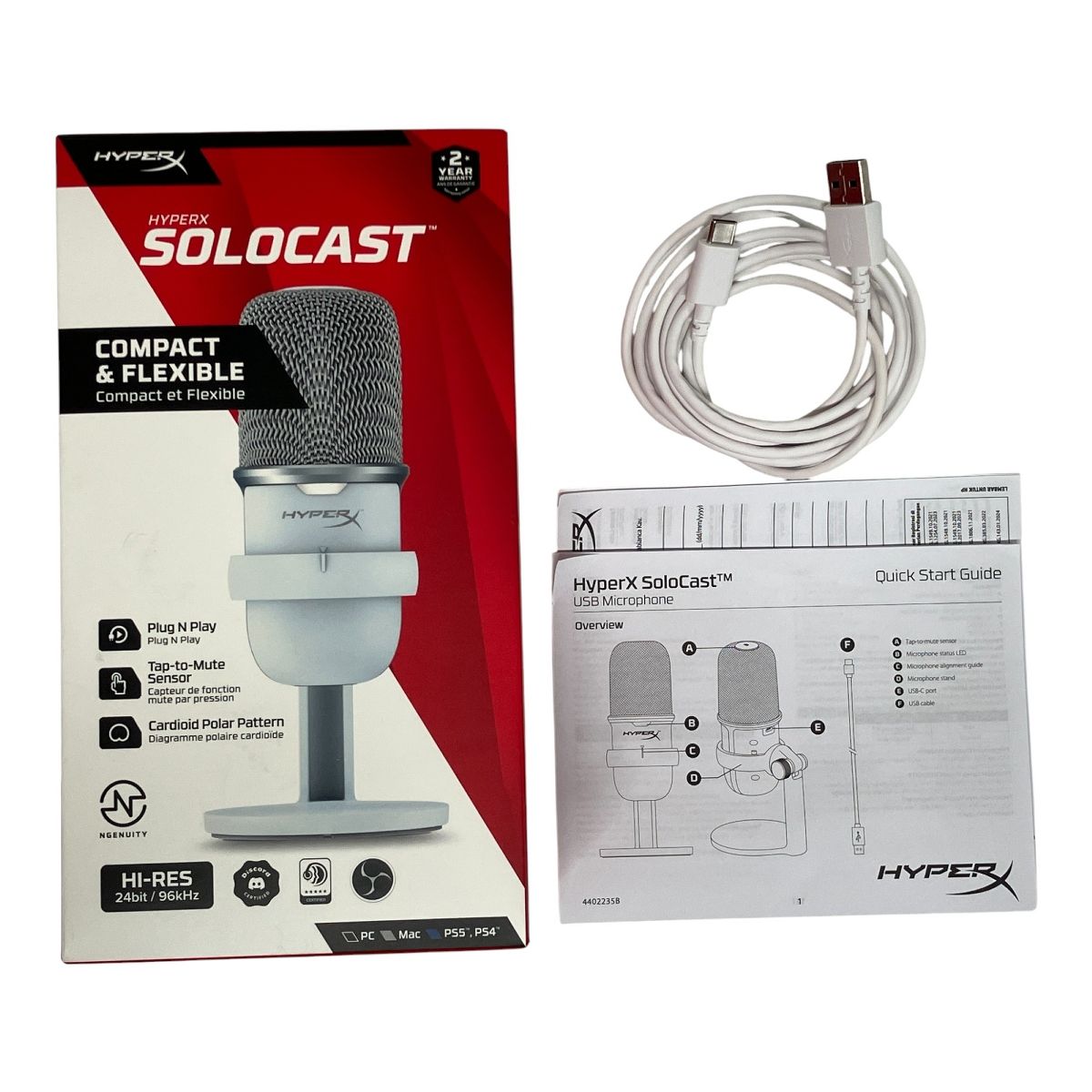 HyperX SoloCast SLC001 USBマイクスタンドアロンマイク 音響機材 F10406345