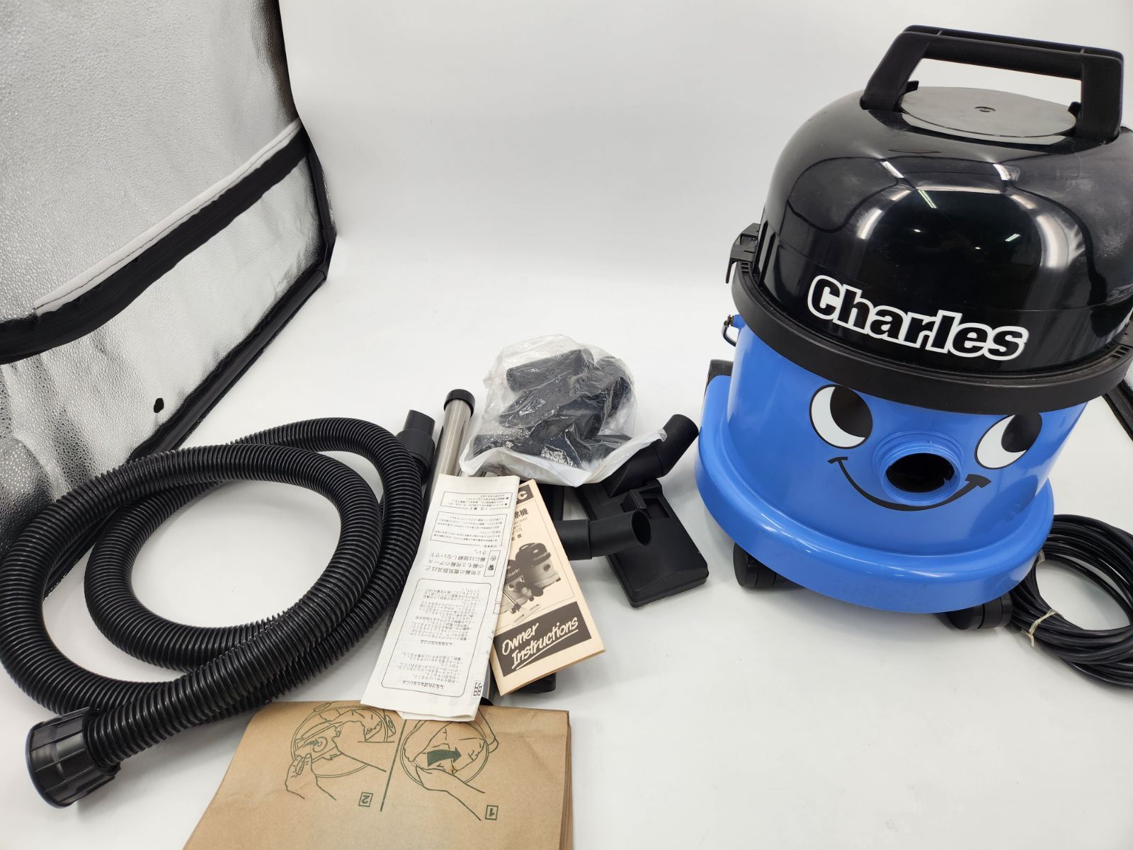 Numatic Charles CVC370 業務用乾湿両用バキュームクリーナー 青 チャールズ 100V対応