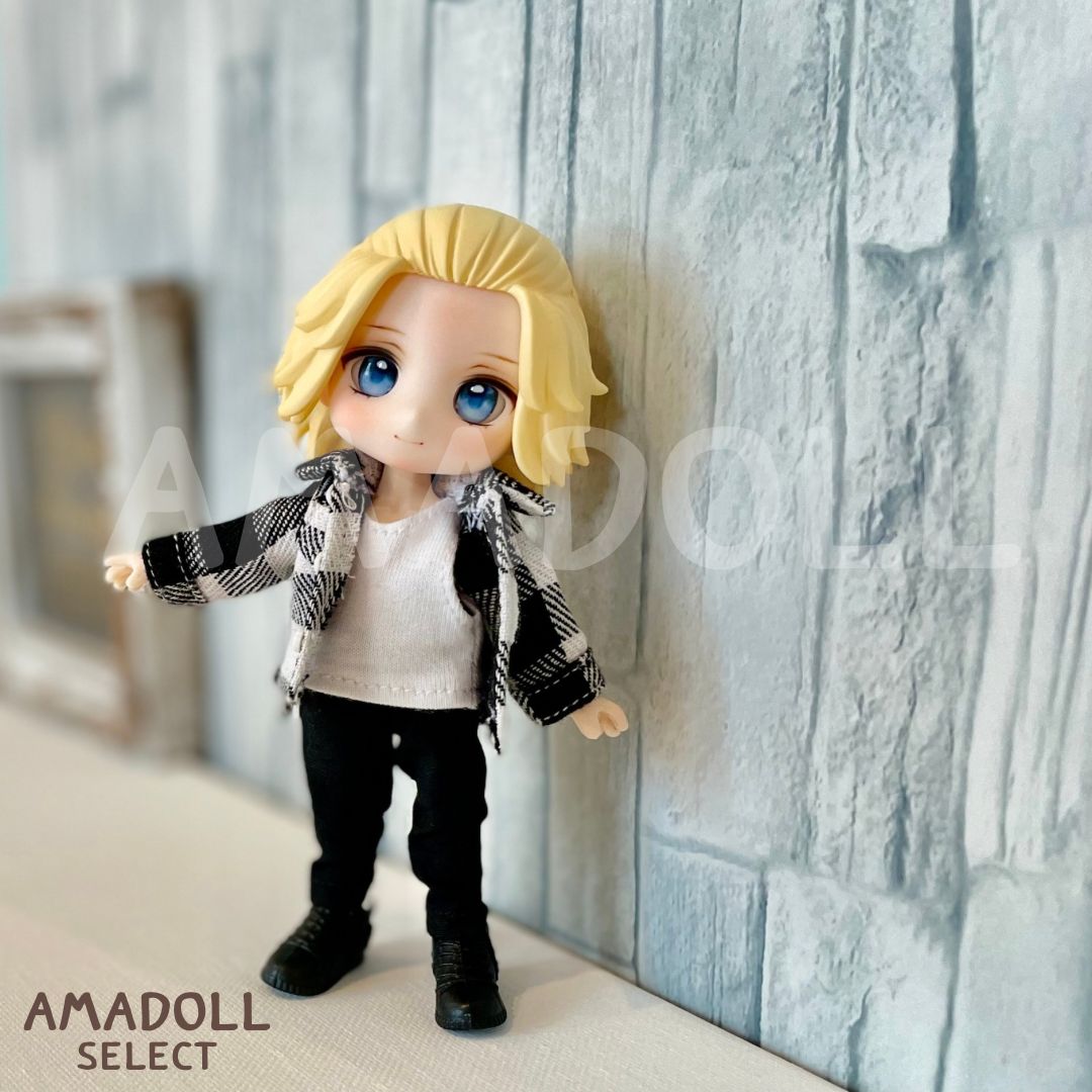 オビツ11 服 ねんどろいどどーる 可 靴 白 セット 男の子 ズボン