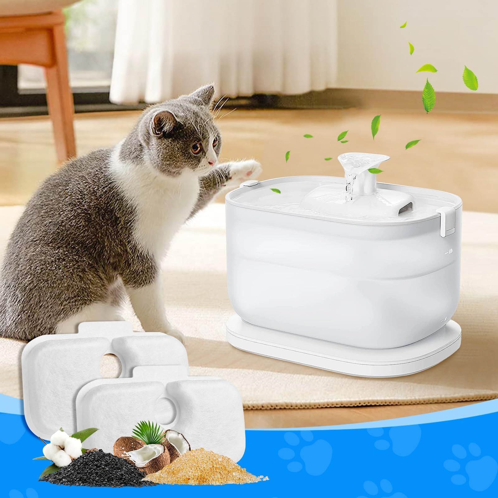 猫 コードレス 自動給水器 Ceerble 磁力給水