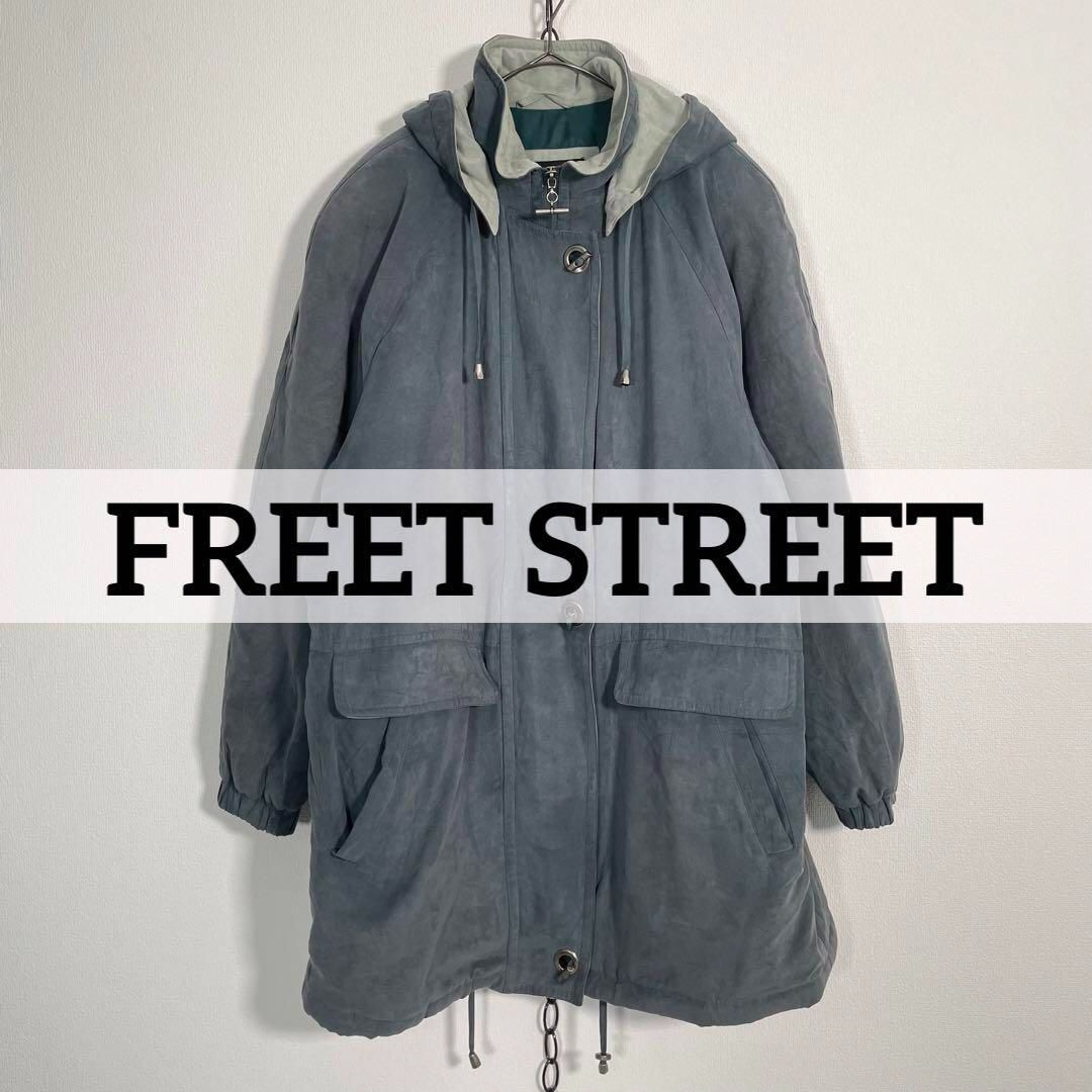 90 sヴィンテージ T STREET モンスターパーカー グリーン系 サイズXL