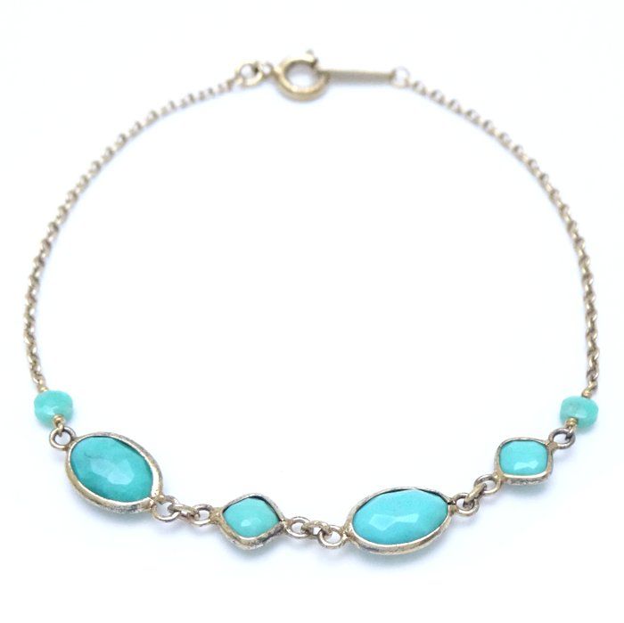 NOJESS ノジェス ターコイズ ブレスレット 16.5cm シルバー925/290793