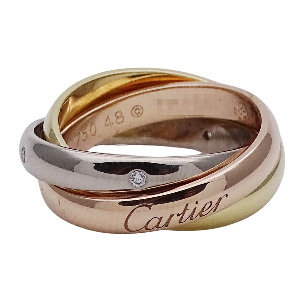 CARTIER トリニティ 5P ダイヤモンド #52 リング・指輪 レディース 楽天市場】カルティエ トリニティ ダイヤ（指輪・リング
