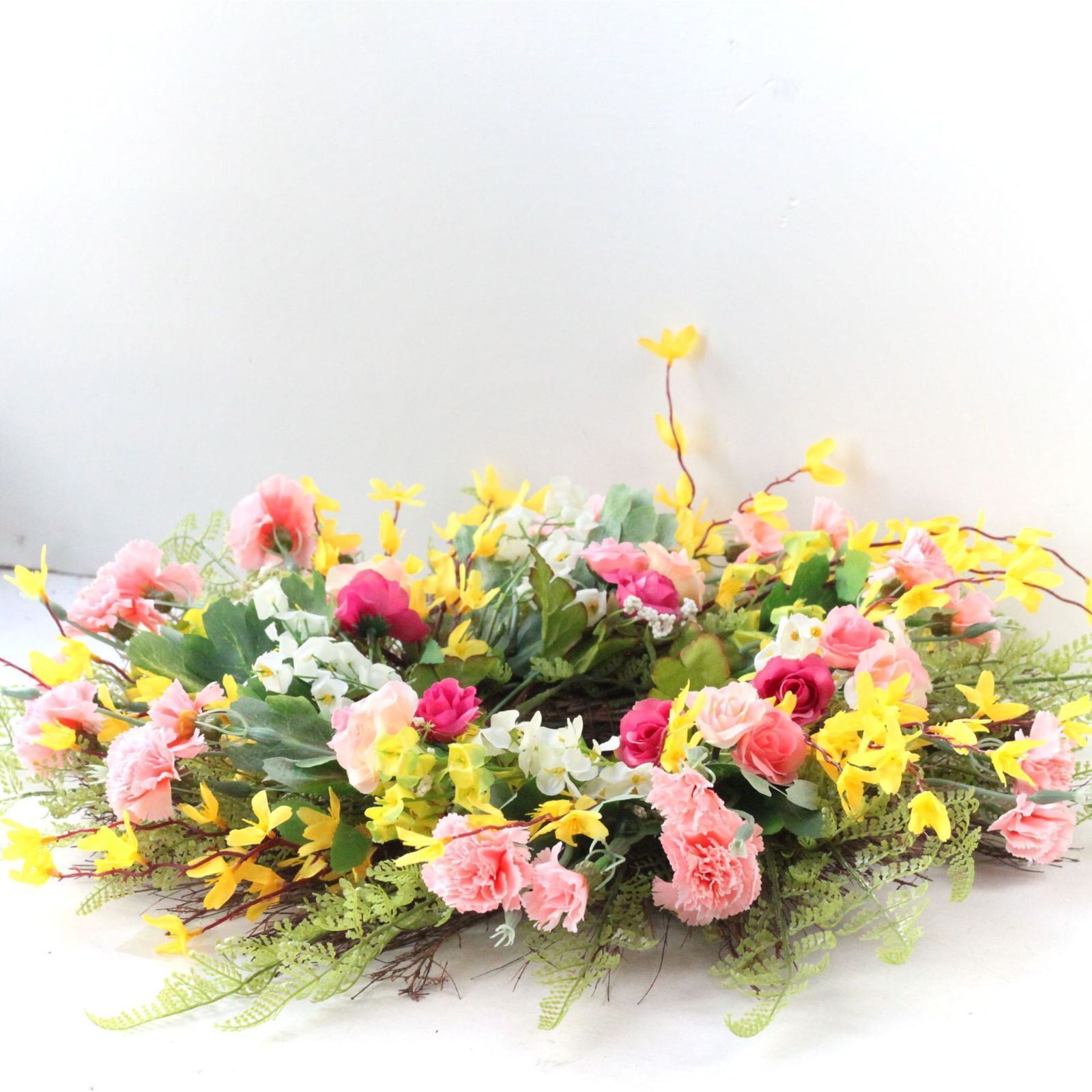 リース 花輪 母の日 ギフト プレゼント 春 リース 玄関飾り 造花