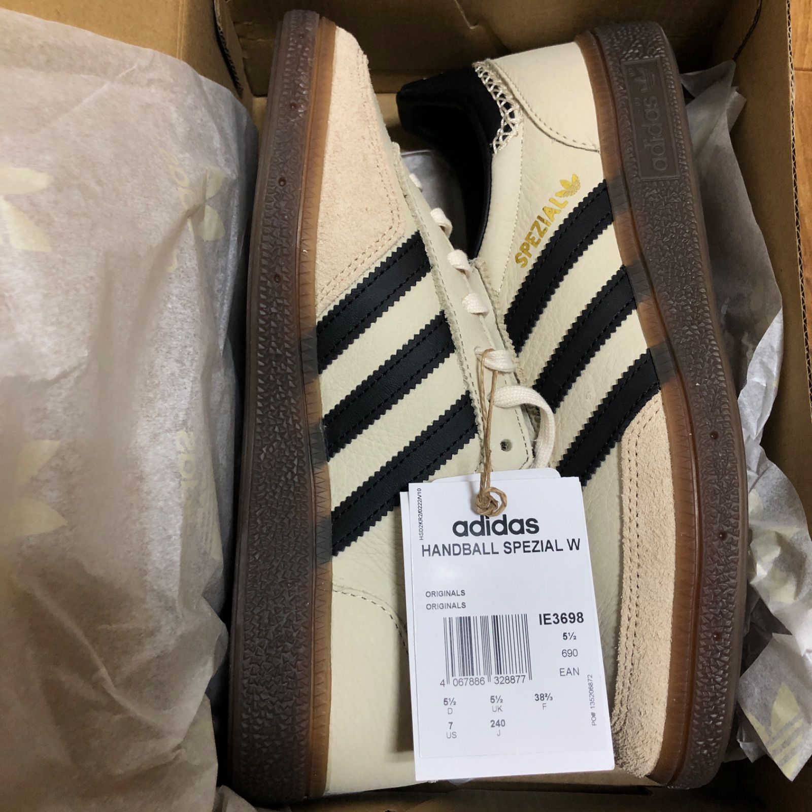 adidas handball spezial W ベージュ 24cm adidas Originals アディダス スニーカー HANDBALL SPEZIAL