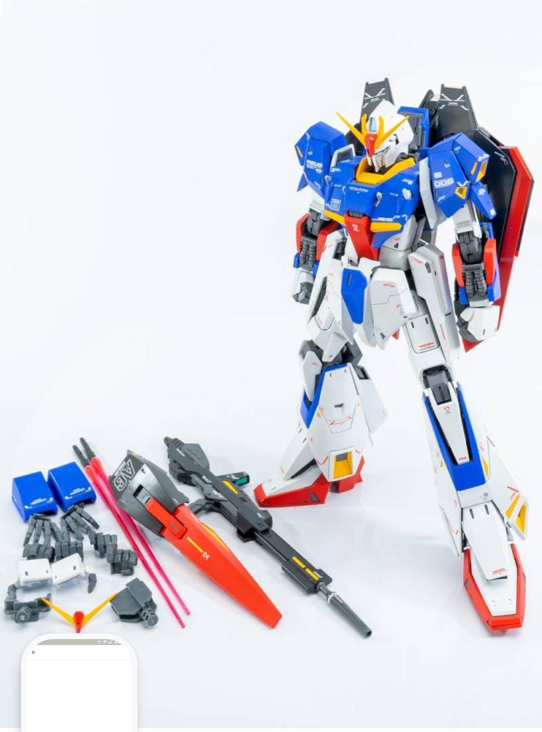 グリーン・ホワイト系 完成品♪ 1/100 MG MSZ-006 Zガンダム Ver.Ka