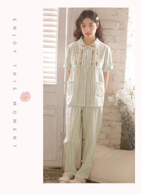 3重ガーゼルームウェア ジェラピケ 上下セット gelato pique