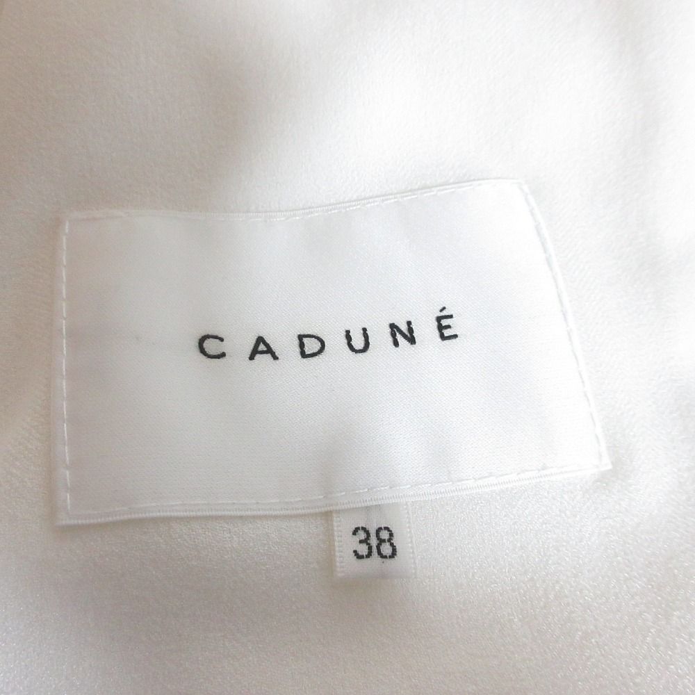 極美品】CADUNE カデユネ ダブルボタンテーラードジャケット 38 白