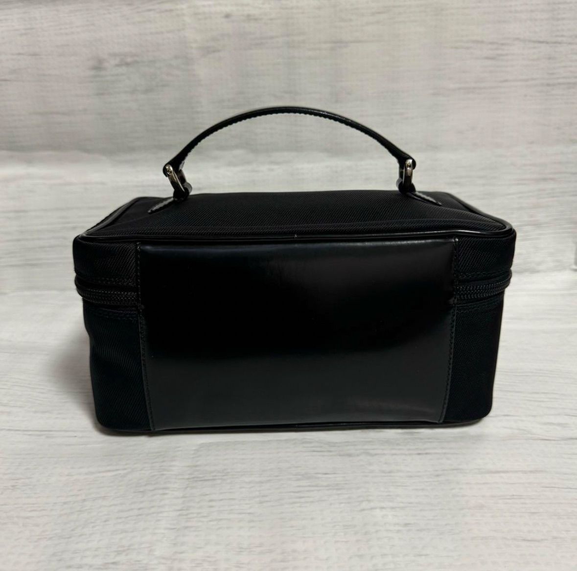 美品】GUCCI グッチ バンブー バニティバッグ ナイロン×エナメル