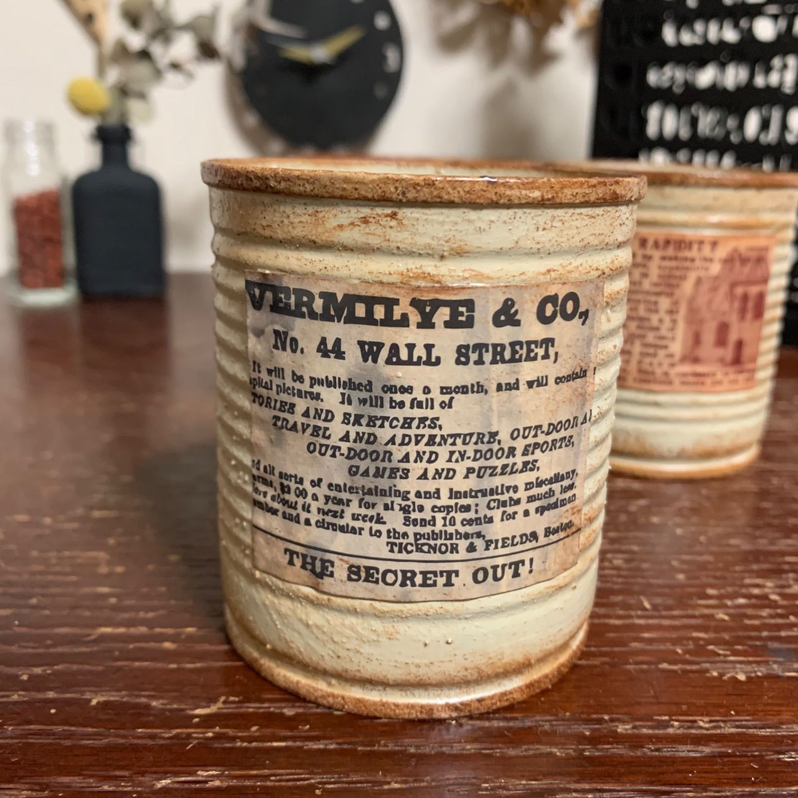 リメイク缶　◇トラベリング◇ 新柄❣️ コーン缶 リメイク缶 3個セット(ヘンプベージュ 3色