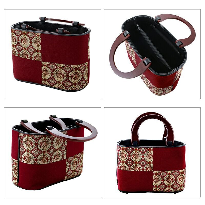 龍村美術織物生地使用 和装バッグ