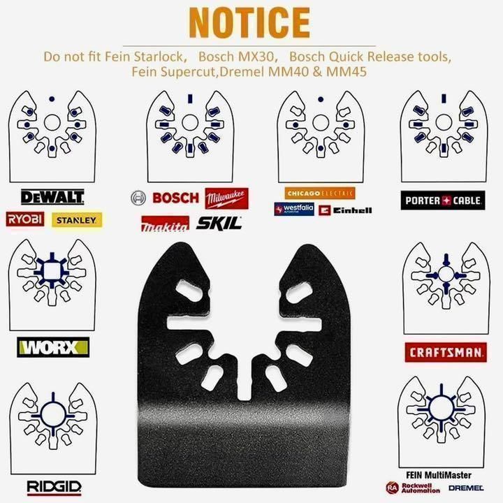マルチツール 替刃10枚組 マキタ ボッシュ リョービ 日立 ブレード A05