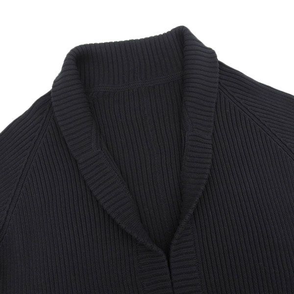 Yohji Yamamoto - ◆美品◆ ヨウジヤマモト YOHJI YAMAMOTO コットンニット 半袖 前開き カーディガン レディース ダークネイビー size2 [Y03192] ◇美品◇ ヨウジヤマモト YOHJI YAMAMOTO コットンニット 半袖