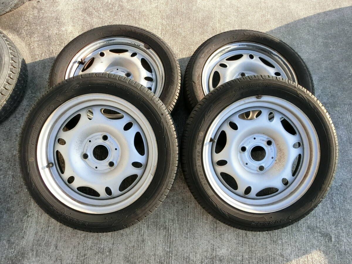 673 スマート 15インチ スチールホイール 4本セット 145|65R15