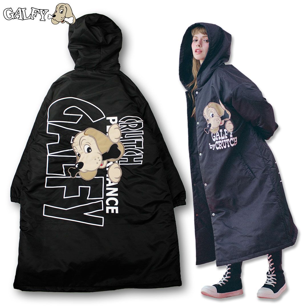 galfy ガルフィー ロングコート ブラック ガルフィー GALFY 立ちんぼテレクラコート 143044 ベンチコート