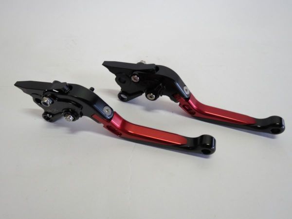 aprilia rs125 2005-2012 ビレットレバー ロング 黒×赤