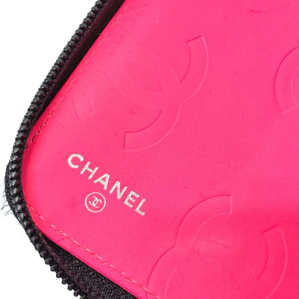 シャネル カンボンライン オーガナイザー ラウンドファスナー 長財布