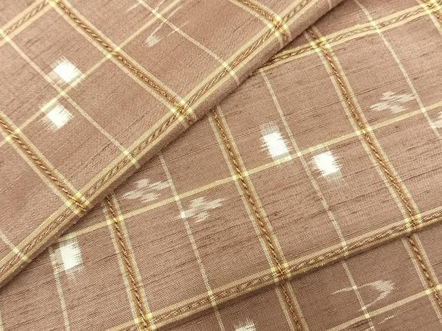 平和屋着物▽本場琉球絣 大城廣四郎織物工房謹製 単衣 鈴乃屋扱い 正絹 AABC3801fy