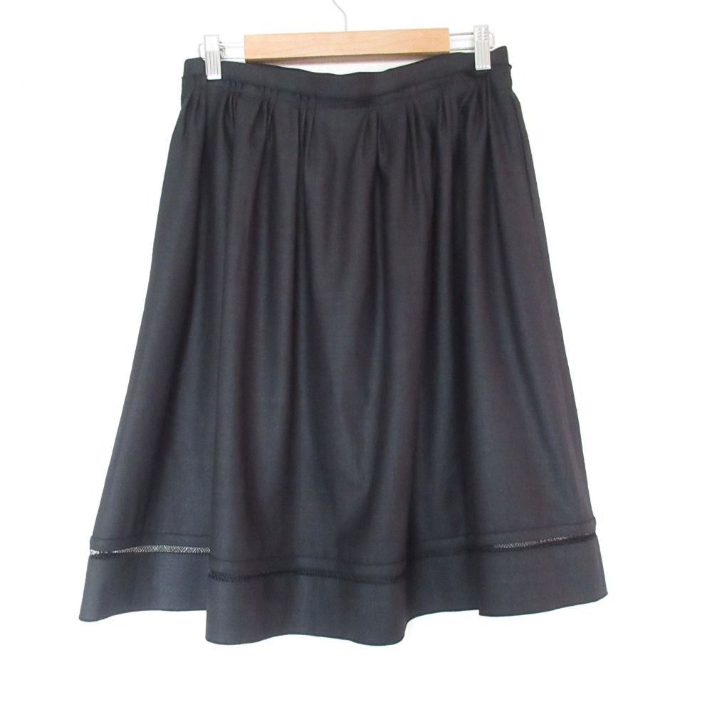 FOXEY NEWYORKフォクシーニューヨークワンピースフレアスカート42 L 美品 FOXEY NEW YORK フォクシーニューヨーク ドレス フレア