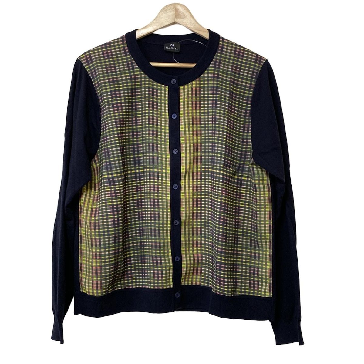 Paul Smith - PaulSmith(ポールスミス) カーディガン サイズM レディース - ベージュ×ダークグレー 長袖 すべてのウィメンズ Paul Smith アイテム一覧 ｜ポール・スミス