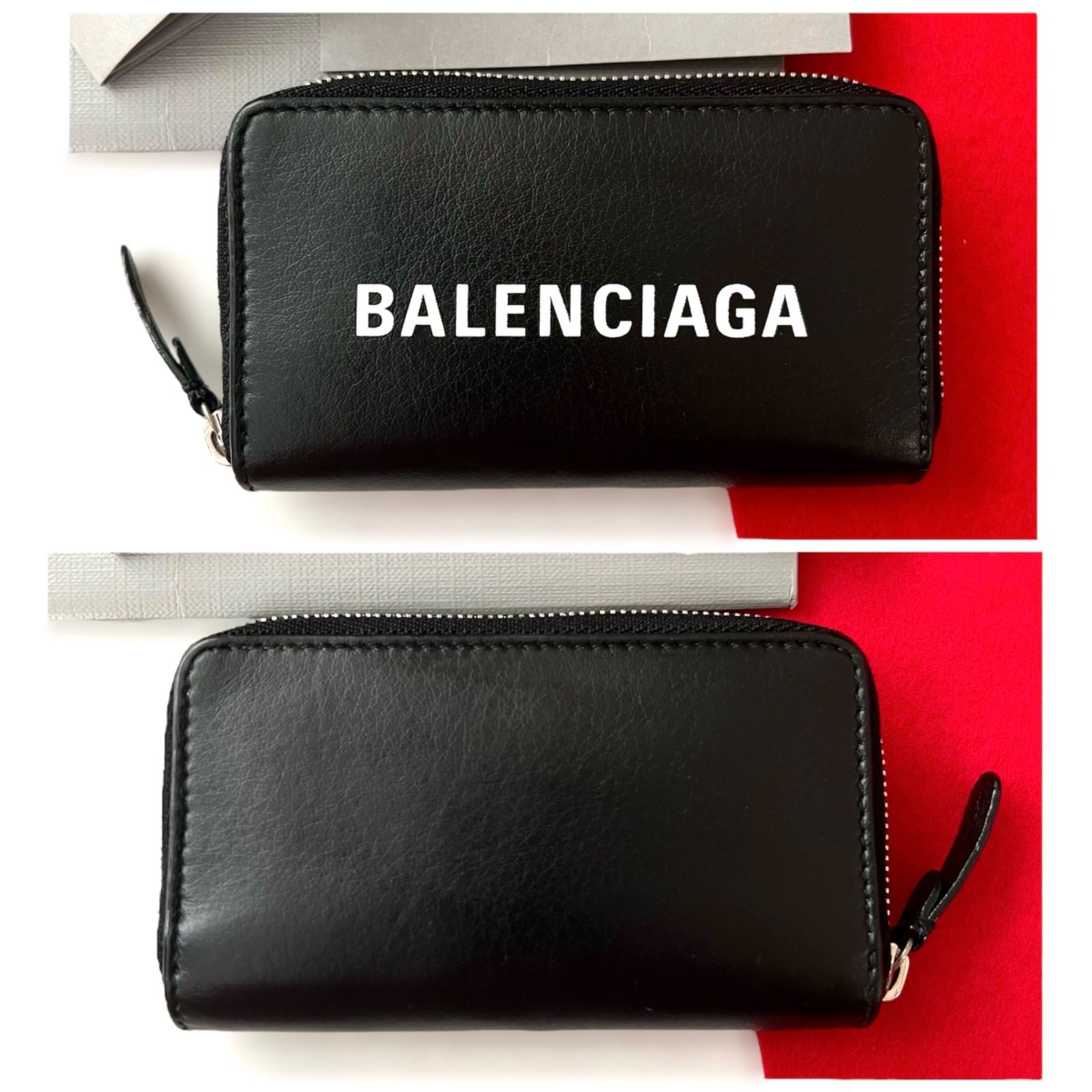 美品✨BALENCIAGAバレンシアガ財布コインケースカードケース516373黒 美品✨BALENCIAGAバレンシアガ財布 コインケースカードケース