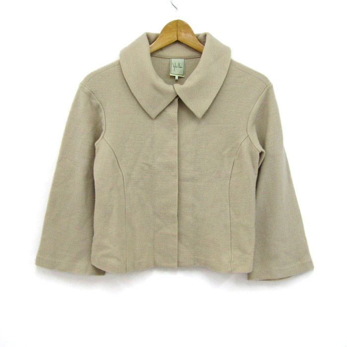 シビラ ジャケット アウター ショート丈 レディース Mサイズ ベージュ Sybilla