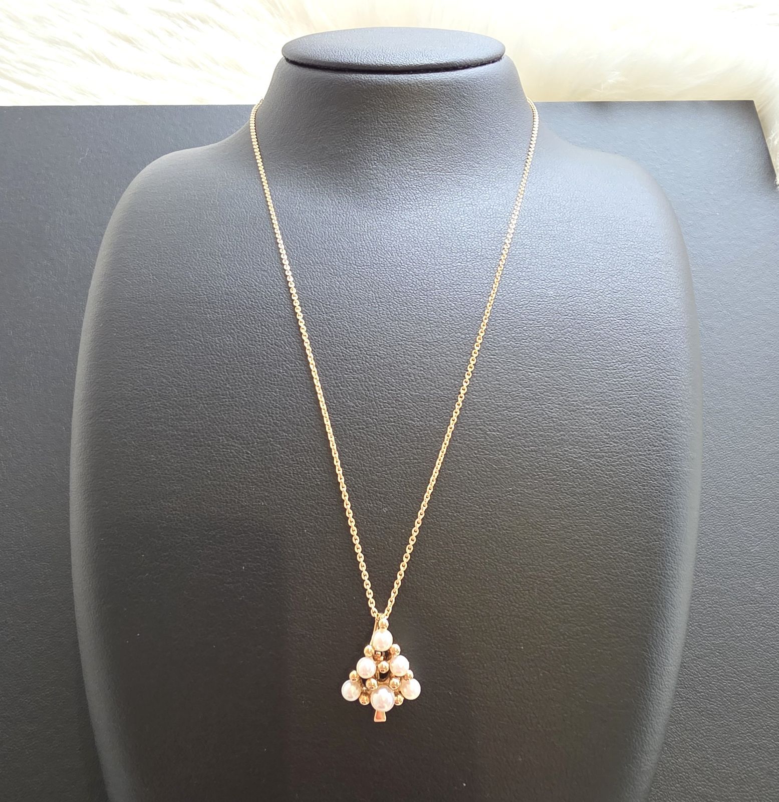 美品✨MIKIMOTOミキモト ベビーパール　ブローチ　ネックレス　スクエア ☆MIKIMOTO(ミキモト) パール ネックレス＆ブローチ クリスマス