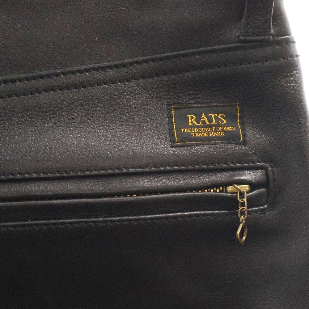 RATS (ラッツ) 24AW LEATHER PANTS レザー パンツ 24SPP-1001 ブラック