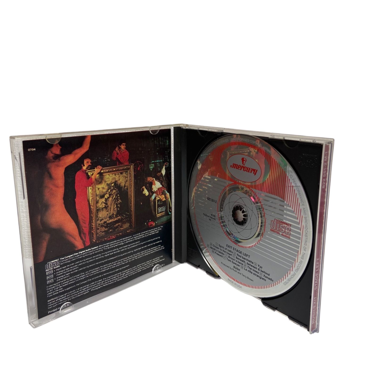 F07086 CD RUSH EXTSTAGE LEFT PolyGram Records Sprit of