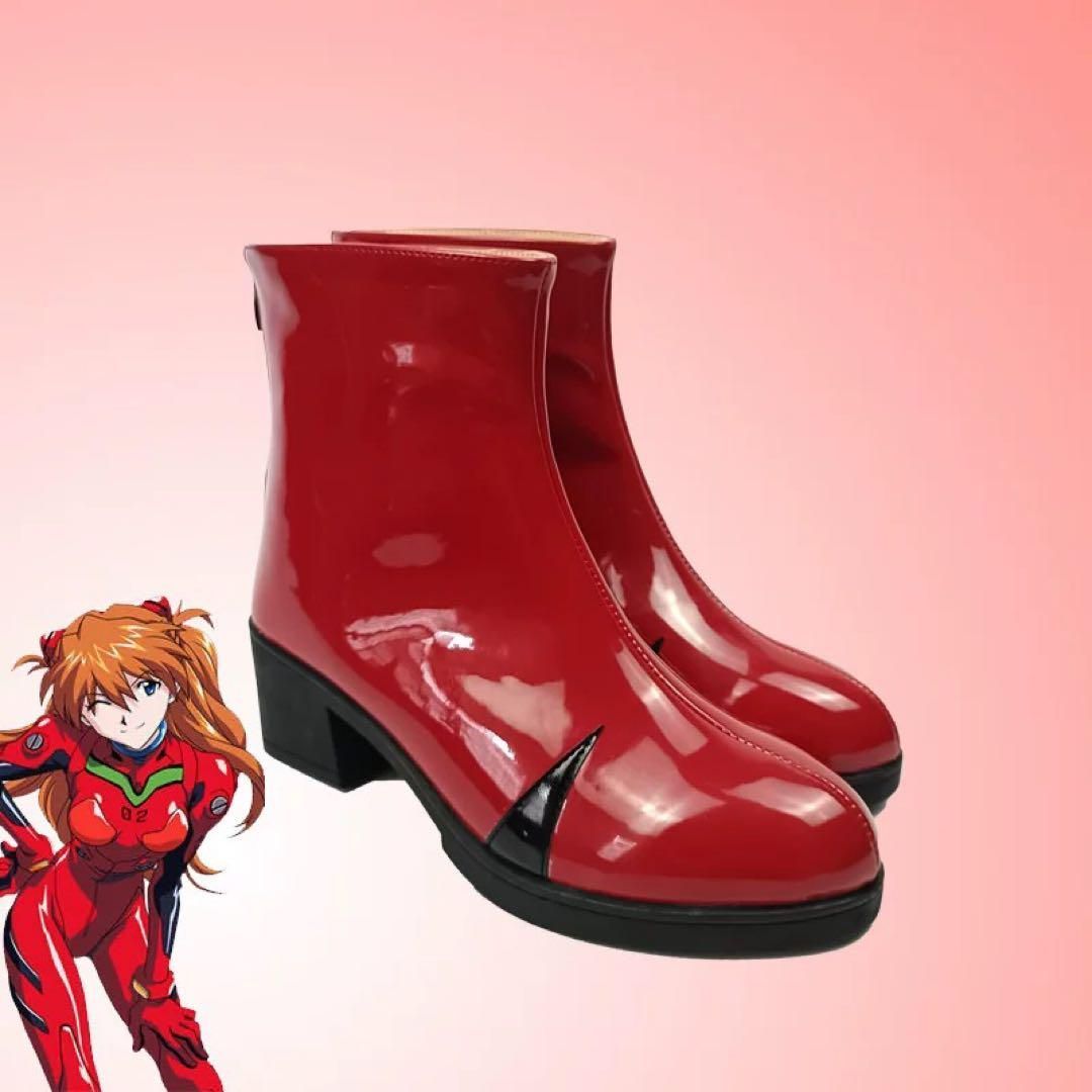 エヴァンゲリオン アスカ 花の言ver. コスプレ 衣装 靴付き 新世紀エヴァンゲリオン エヴァ 式波・アスカ・ラングレー