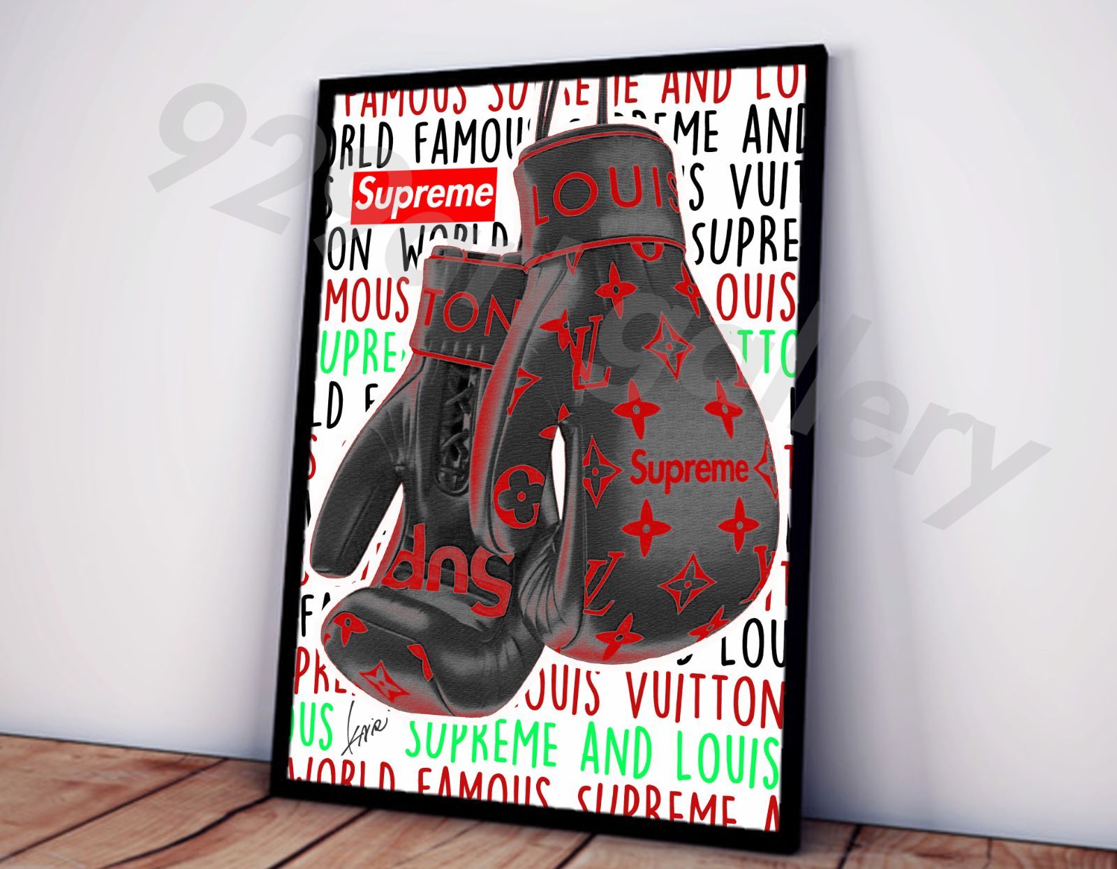 LOUIS VUITTON type☆A4額装済オマージュインテリアアートポスター#120