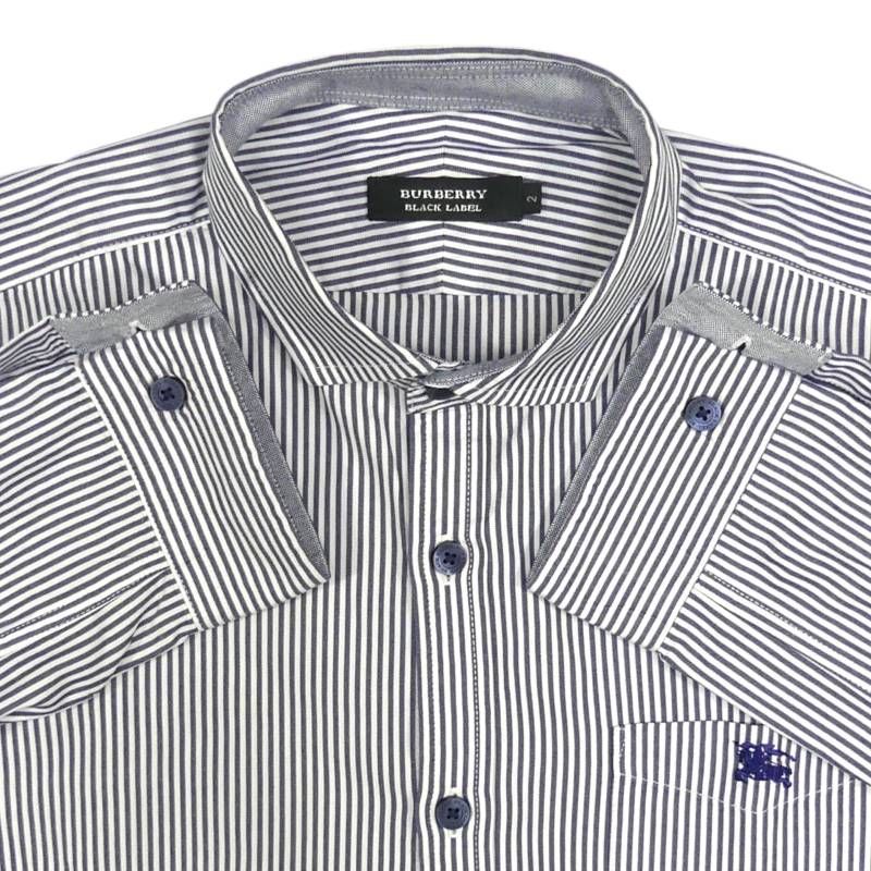 【貴重】⭐️新品未使用⭐️ バーバリーブラックレーベル シャツ40 BURBERRY BLACK LABEL 廃盤 バーバリーブラックレーベル シャツ M
