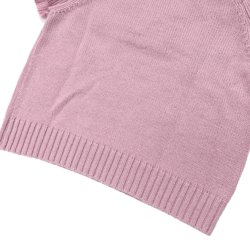 【名東】ディオール 半袖ニット フリル 36サイズ ピンク 344S13BM003 カシミヤ レディース アパレル 女 服 名東】ディオール 半袖ニット フリル 36サイズ ピンク