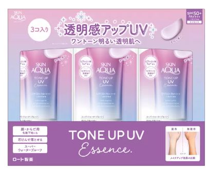 スキンアクア UVエッセンス 80ｇx 3 SPF50+PA++++