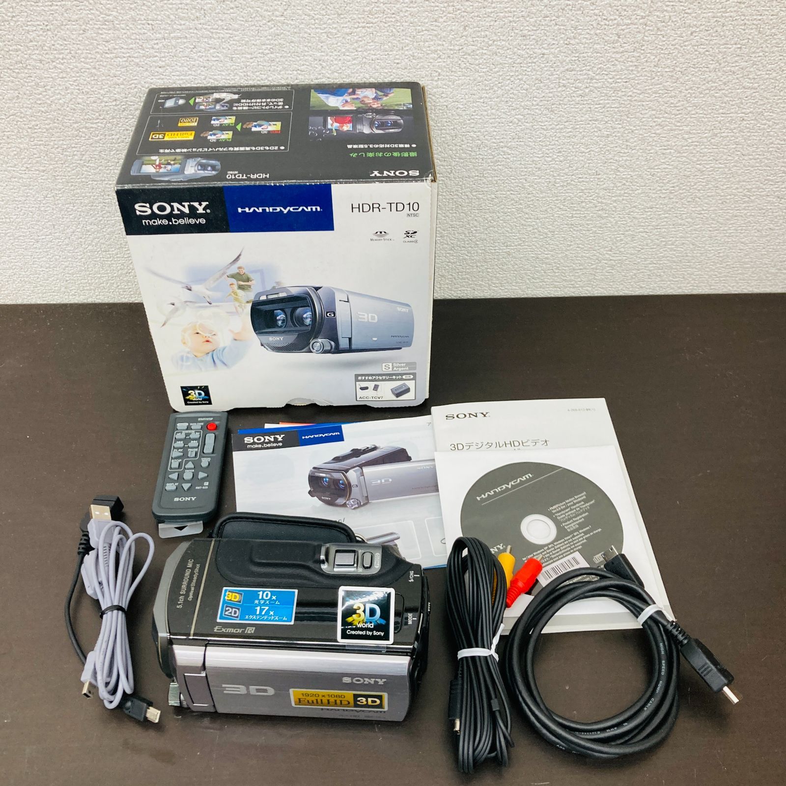 ジャンク品 HDR-TD10 SONY 3Dデジタル HDビデオ カメラレコーダー