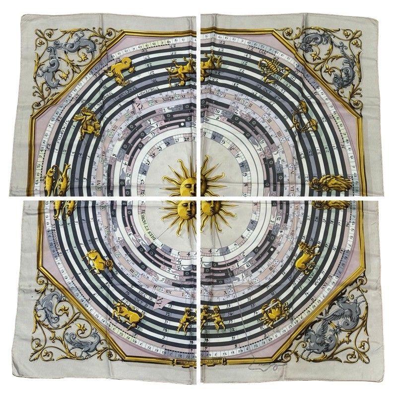 HERMES エルメス カレ90 占星術 DIES ET HORE シルク 楽天市場】エルメス カレ90 DIES ET HORE 占星術 スカーフ