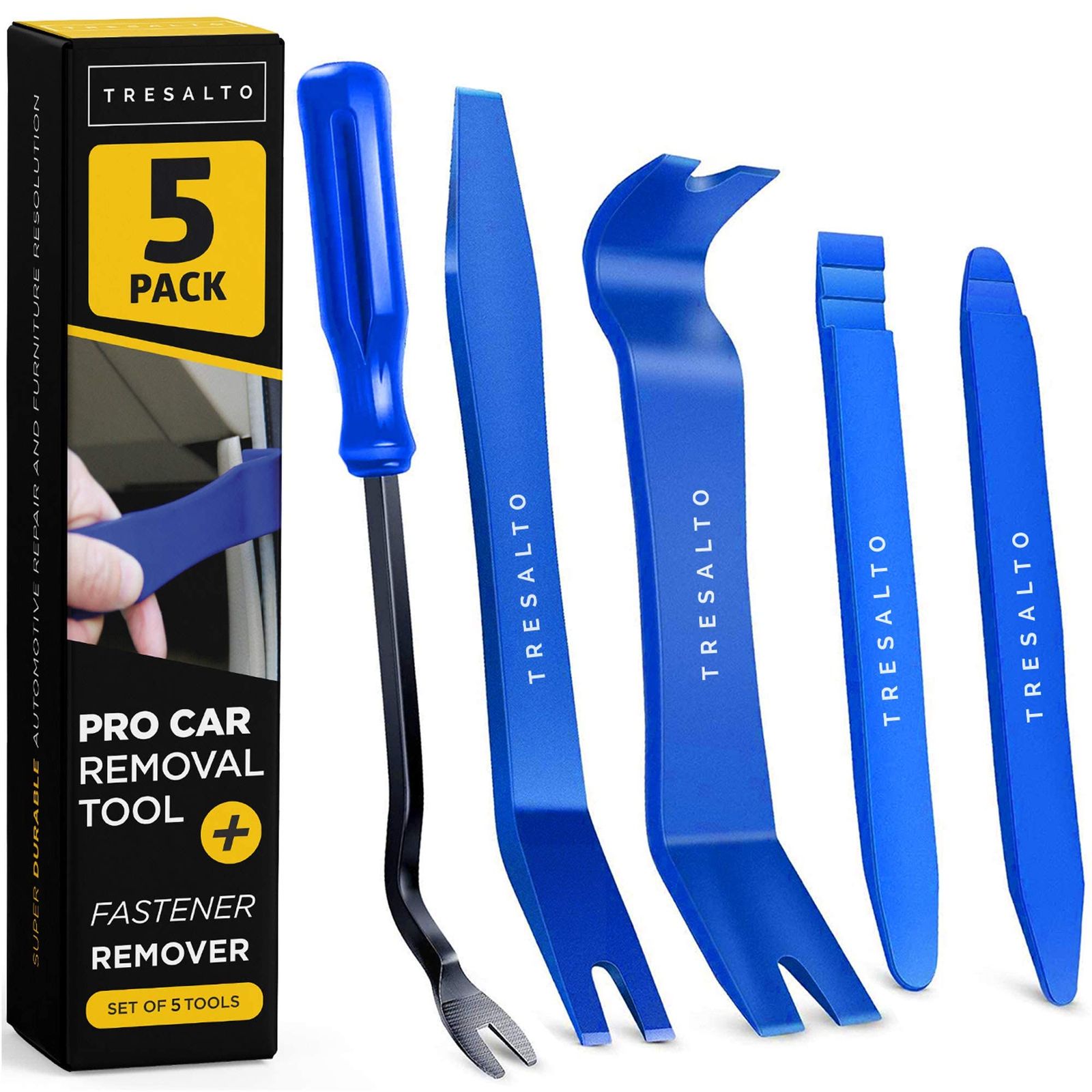Tresalto 自動車用トリム取り外しツールキット 5個セット 