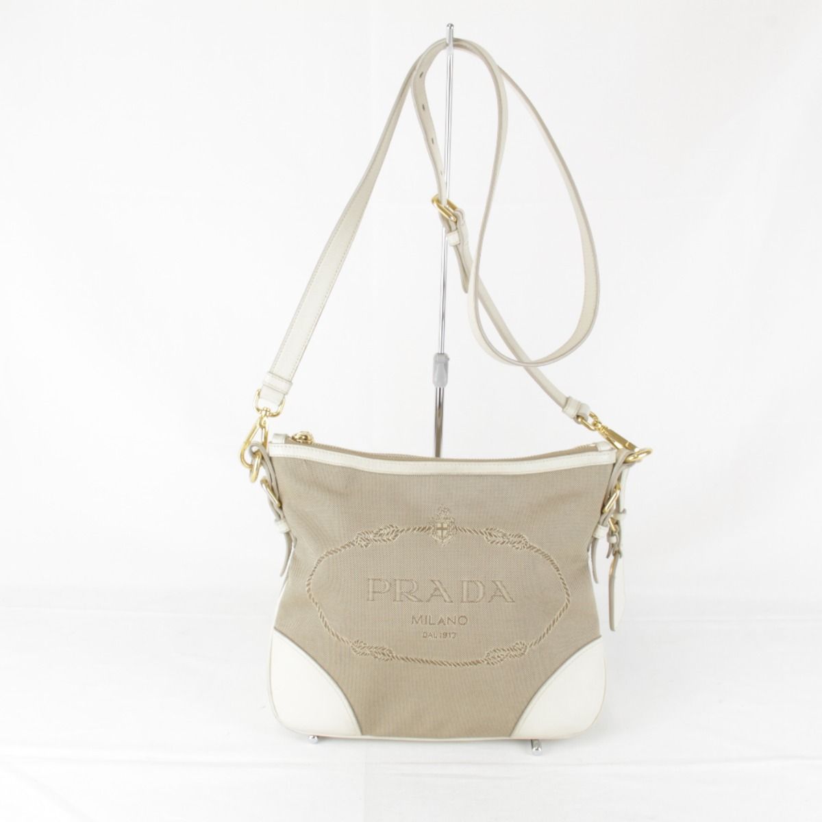 PRADA ジャガードショルダーバッグ PRADA（プラダ） ロゴ ジャガード 