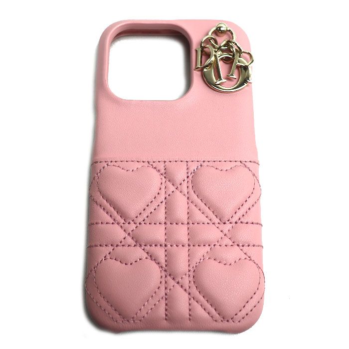 Christian Dior クリスチャンディオール レディディオール カナージュ iPhone 15 PRO iPhoneケース ピンク S60030NHG_92PU レディース