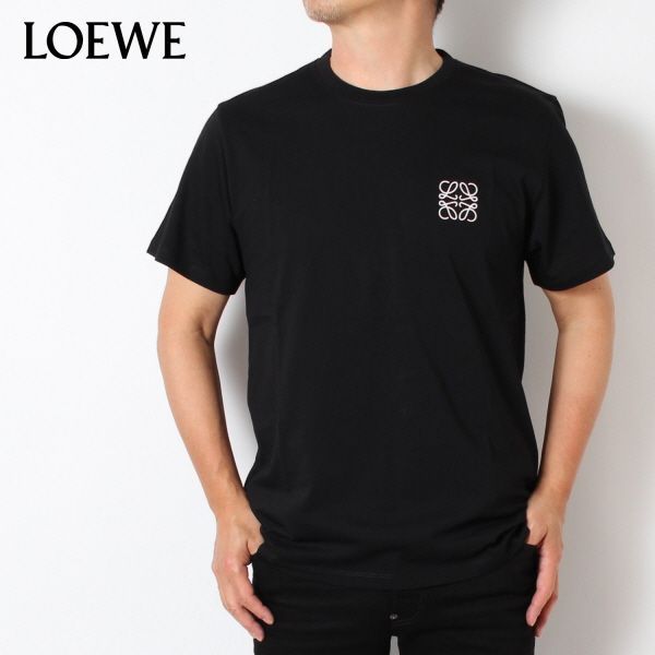 24SSモデル ロエベ LOEWE  メンズ ANAGRAM T SHIRT アナグラム Tシャツ【BLACK】 H526Y22X75  1100/【2024SS】m-tops