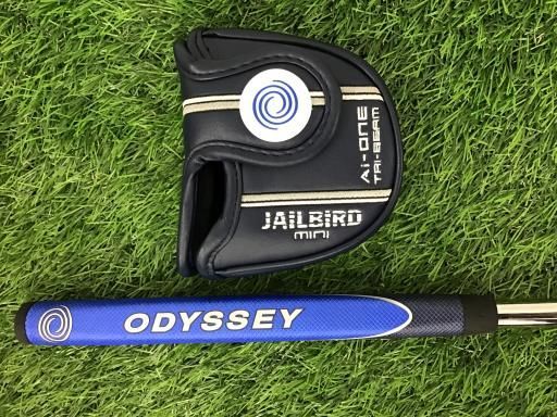 大特価!! オデッセイ Ai-ONE TRI-BEAM JAILBIRD MINI CS 34インチ パター PT STROKE LAB 90 スチール フレックスその他 メンズ 男性用 右利き 右用 Cランク ゴルフクラブ 期間限定割引40%！