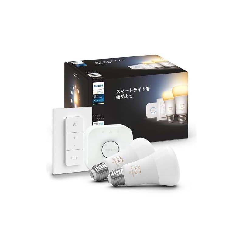 PHILIPS LED電球 Hue スターターセット +追加電球2個 PHILIPS Hue