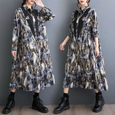 個性的 シフォン デザイン ロング ワンピース 袖コンシャス 個性的 シフォン デザイン ロング ワンピース 袖コンシャス