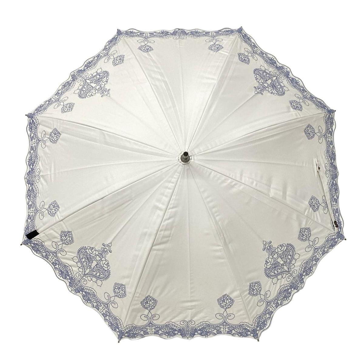 ANNA SUI(アナスイ) 日傘美品 - ライトグレー×ブルー×ベージュ