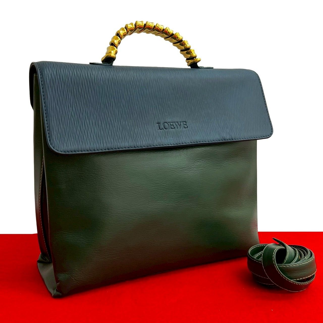 極 美品 LOEWE ロエベ ヴィンテージ ベラスケス ツイスト