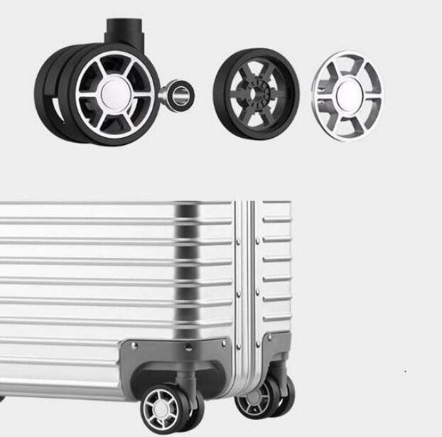  スーツケース キャリーバッグ シルバー アルミマグネシウム合金 TSAロック搭載ビジネストラベルバッグ軽量防水 トラベルポーチ 旅行かばん 小分けバッグ