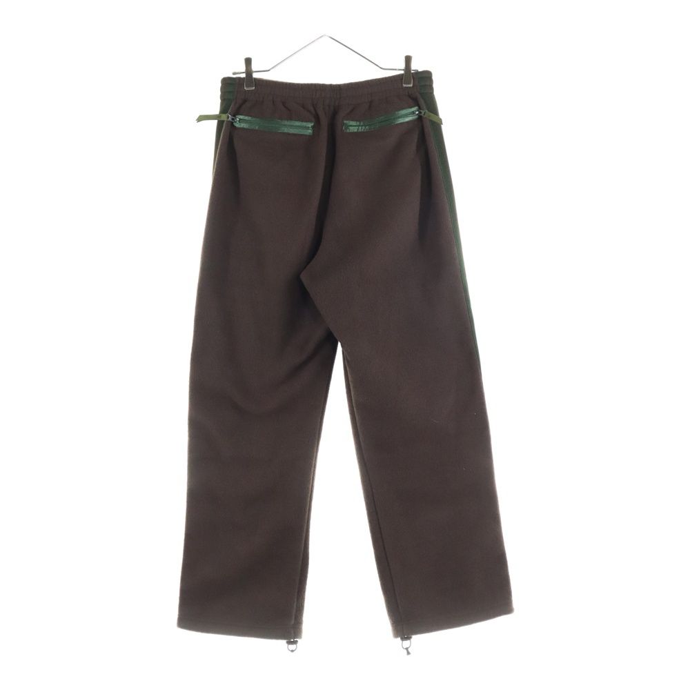 Needles ニードルス ×BEAMS FLEECE PANTS ビームス ロゴ刺繍フリースパンツ ブラウン LQ371