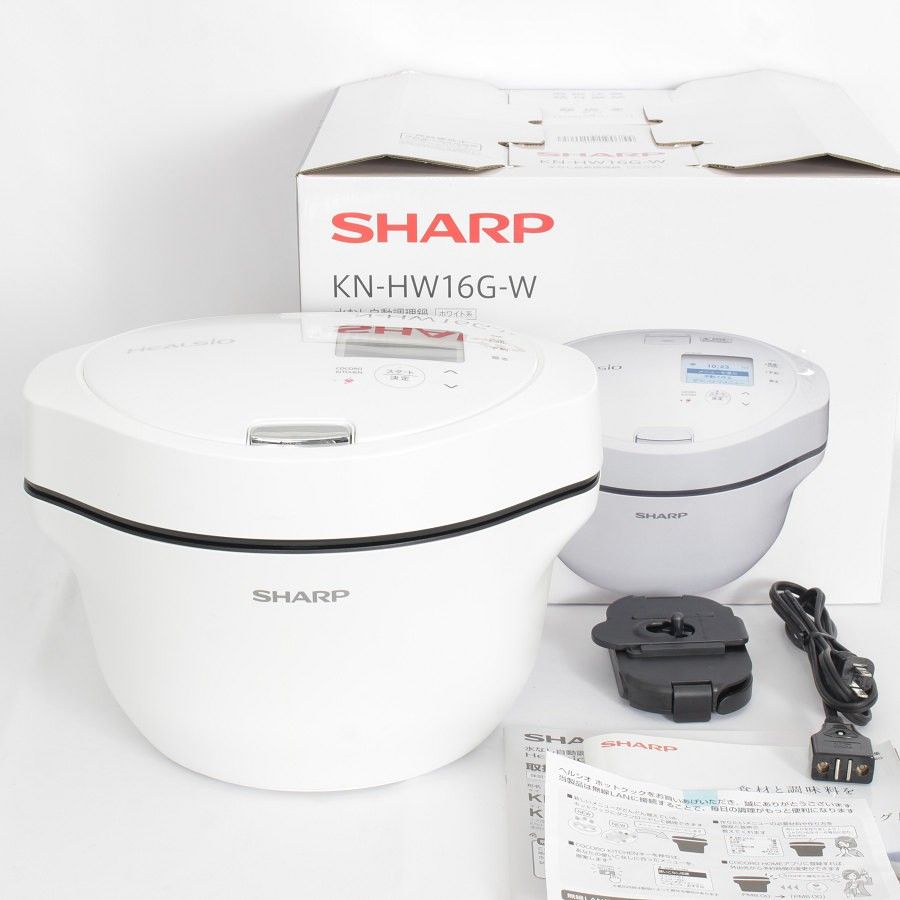 SHARP HEALSIO KN-HW16G-W 電気圧力鍋新品、未使用