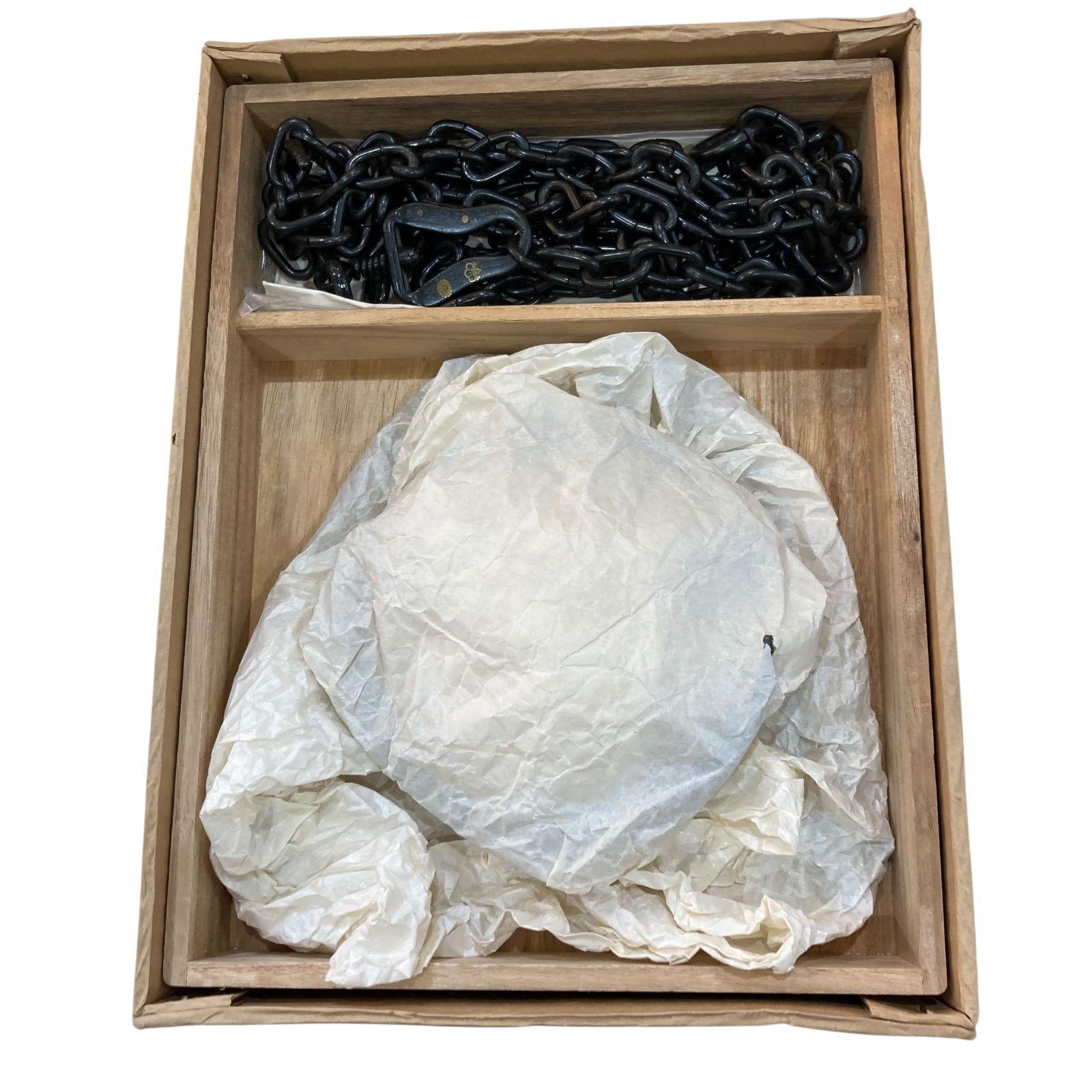 中古○金工師 木村清五郎 作○金象嵌 鐶鎖弦 道具 共箱