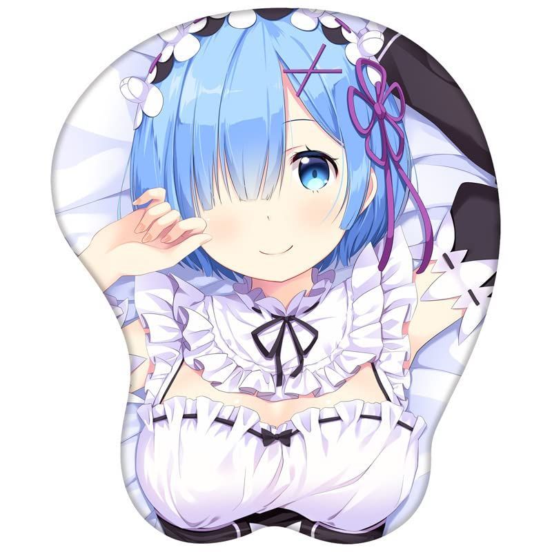【特価セール】おしゃれ 可愛い アニメ D 滑り止め レム ゼロから始める異世界生活 なマウスパッド 胸 おっぱい マウスパッド 立体 3D 億騰
